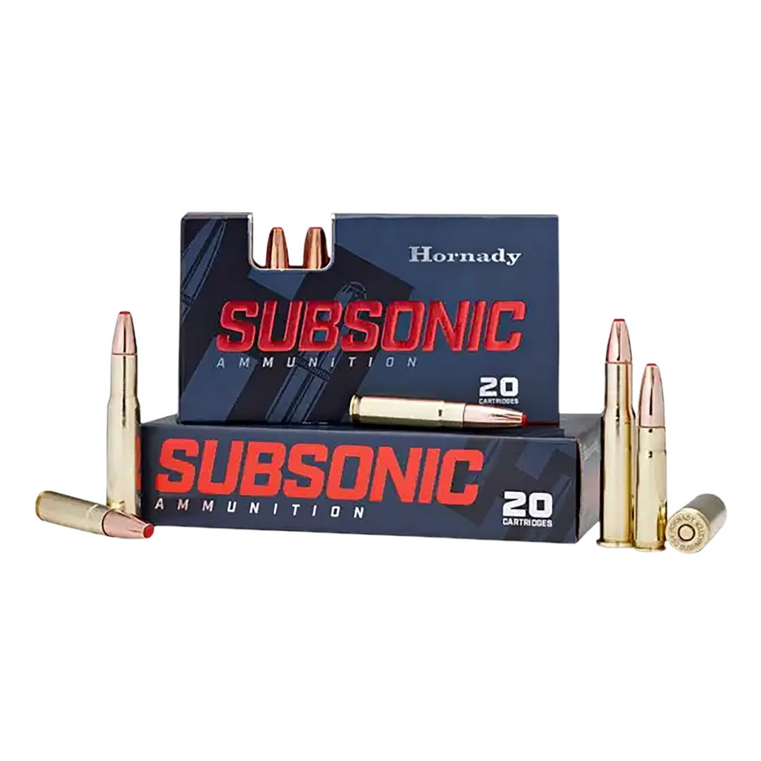 Hornady Subsonic 450 Bushmaster 395 GR 1050 FPS Sub-X Centrefire Ammo - 20 Rounds