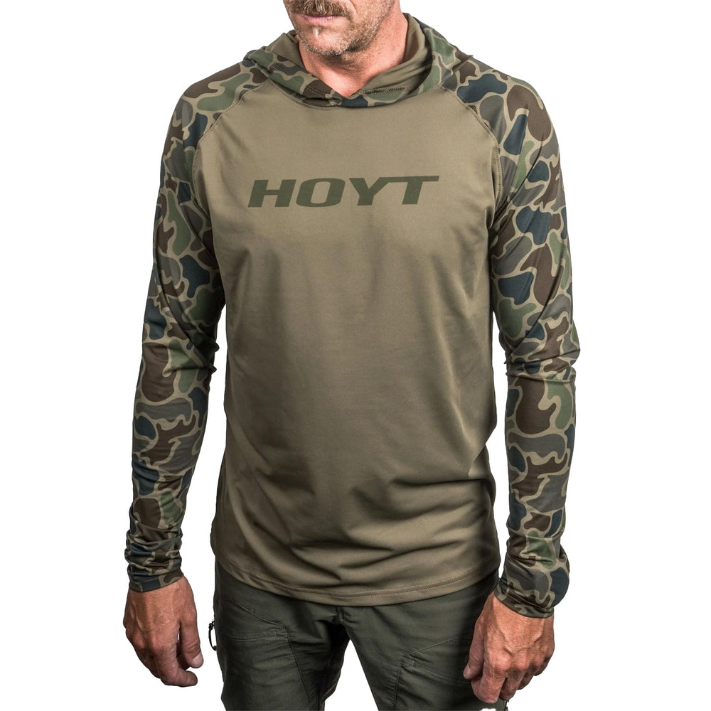Hoyt Green Duck Camo Performance Shirt