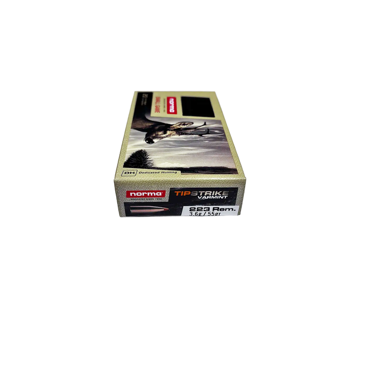 Norma Tipstrike 223 REM 55Gr Varmint - Centrefire Ammo - 20 Rounds