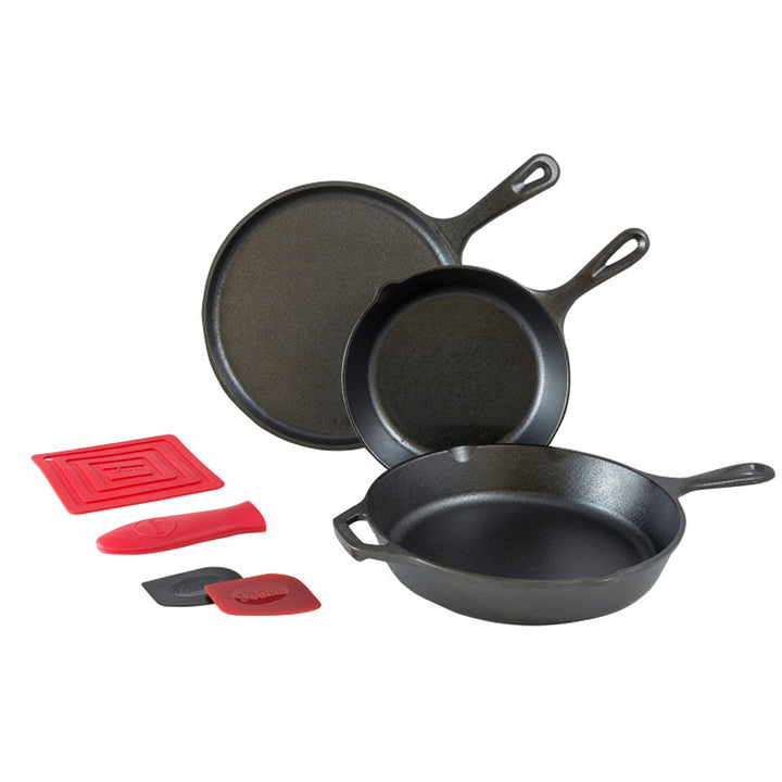 Lodge Essential 6pc Cast Iron Skillet Set