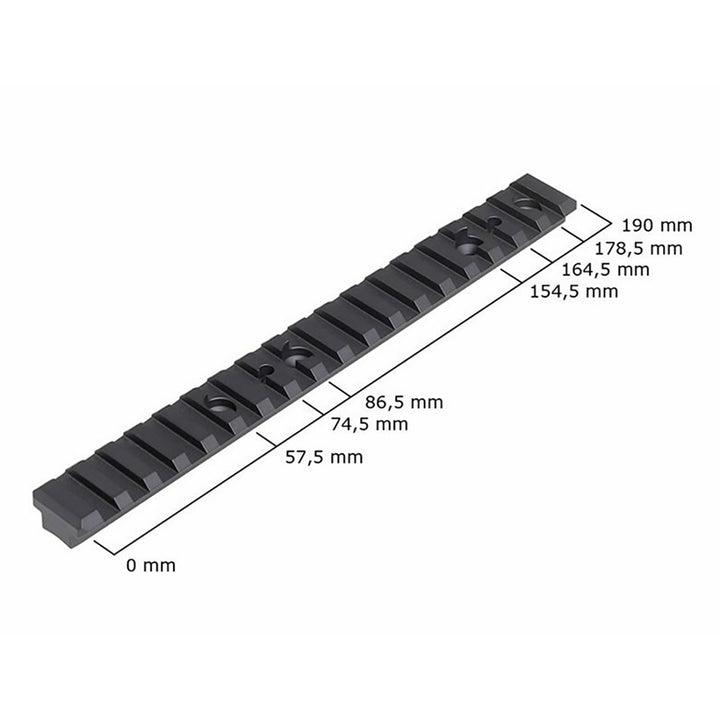 Voere Aluminium Picatinny Rail to suit Model LBW/S16/M2/X3