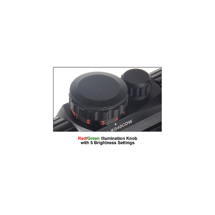 Leapers UTG 1x38mm Red/Green Circle Dot Sight with QD Picatinny Mount