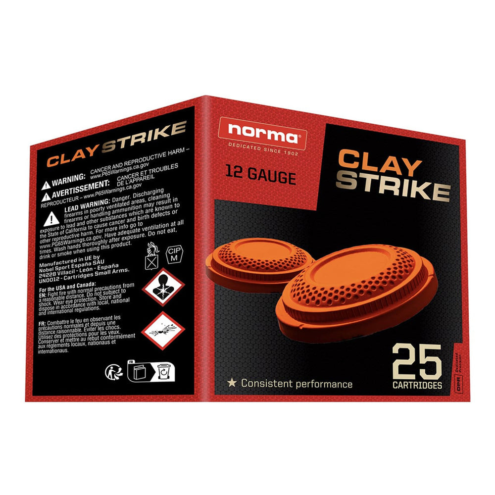 Norma Claystrike Shot Shell 1250fps 28gm 7.5 - 12 Gauge - 250 Rounds 12 GAUGE