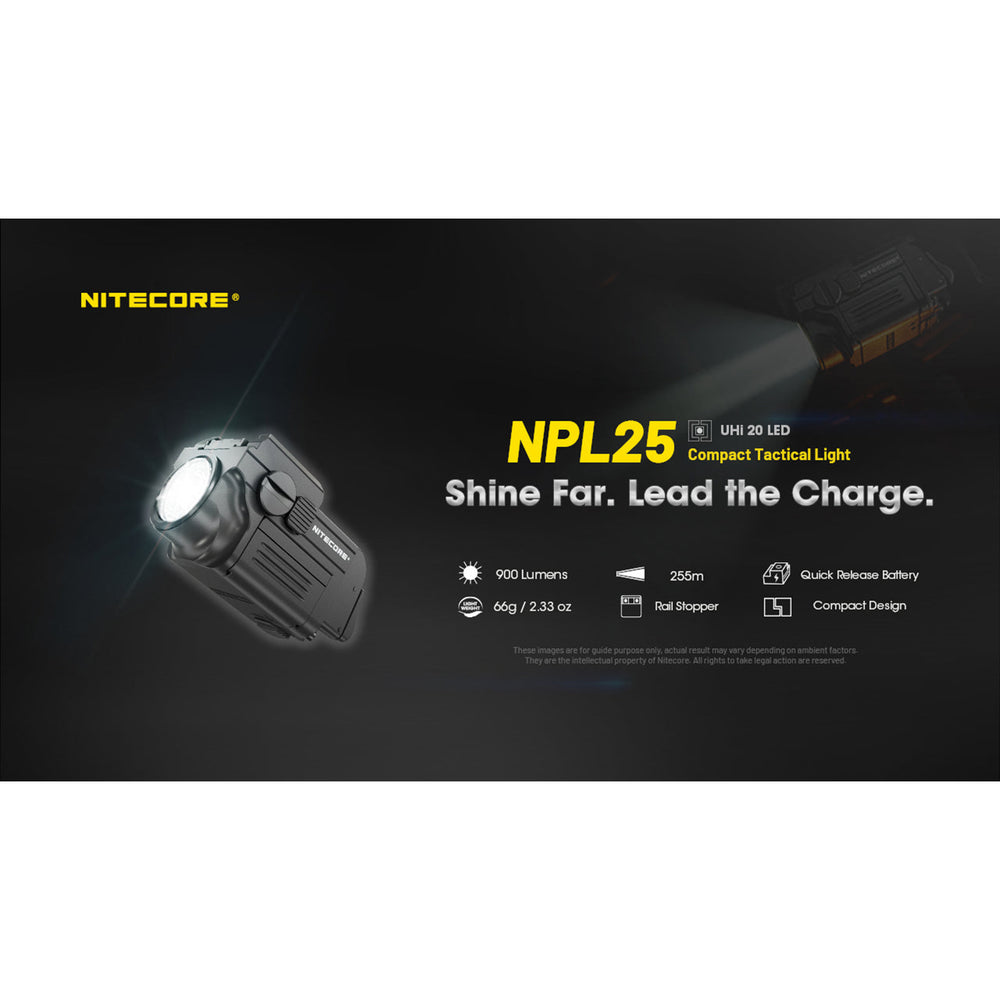 Nitecore NPL25 Hunting Torch W/ Pic Attachement - 900 Lumens 900Lumens