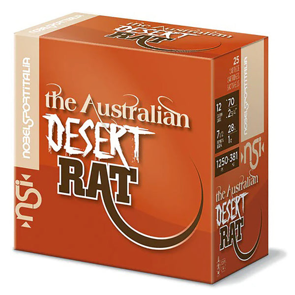 NSI The Australian Desert Rat Shot Shell- 28gm - 1250 fps - 7.5 - 12G - 250 Round Slab