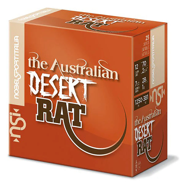 NSI The Australian Desert Rat Shot Shell - 28gm - 1250 fps - 9 - 12G - 250 Round Slab