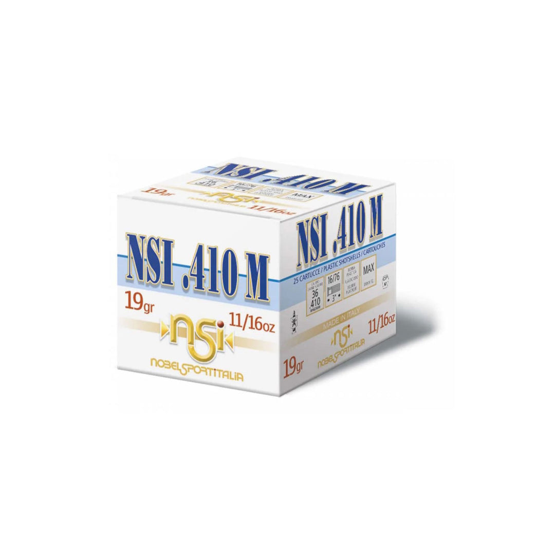 NSI Magnum HP Shot Shell Ammo - .410 Bore - 19gm - 1286 fps - 5 - 25 Rounds