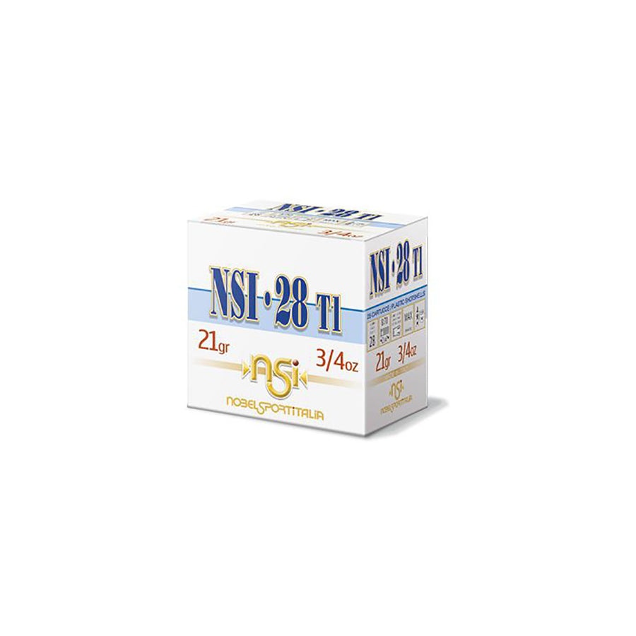 NSI Target 28gauge Shot Shell - 21gm - 1286fps - 7.5 - 25 Rounds