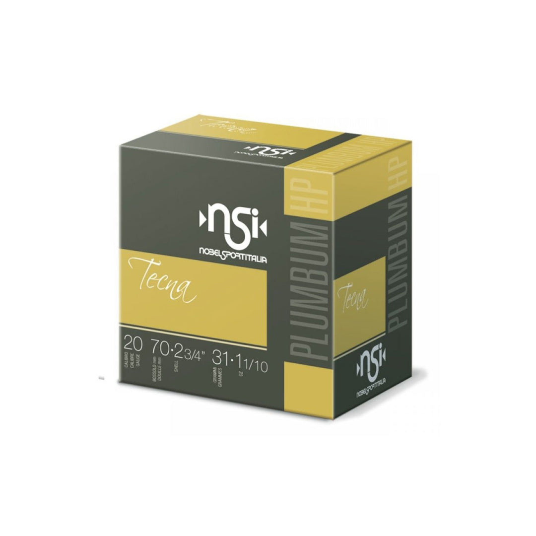 NSI Tecna Shot Shell Ammo - 20 Gauge - 31gm - 1319 fps - 4 - 25 Rounds