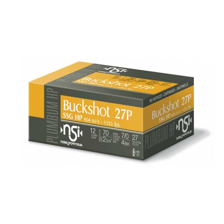 NSI Buckshot SSG HP Shot Shell Ammo Pack - 38 gram SSG - 1325FPS - 10 Rounds