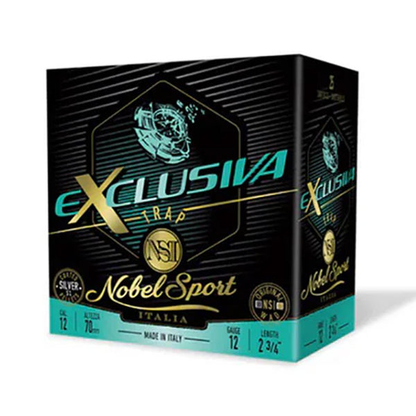 NSI Exclusiva Trap Shot Shell Ammo - 12 Gauge - 24gram - 1410 fps - 7.5 - 250 Round Slab