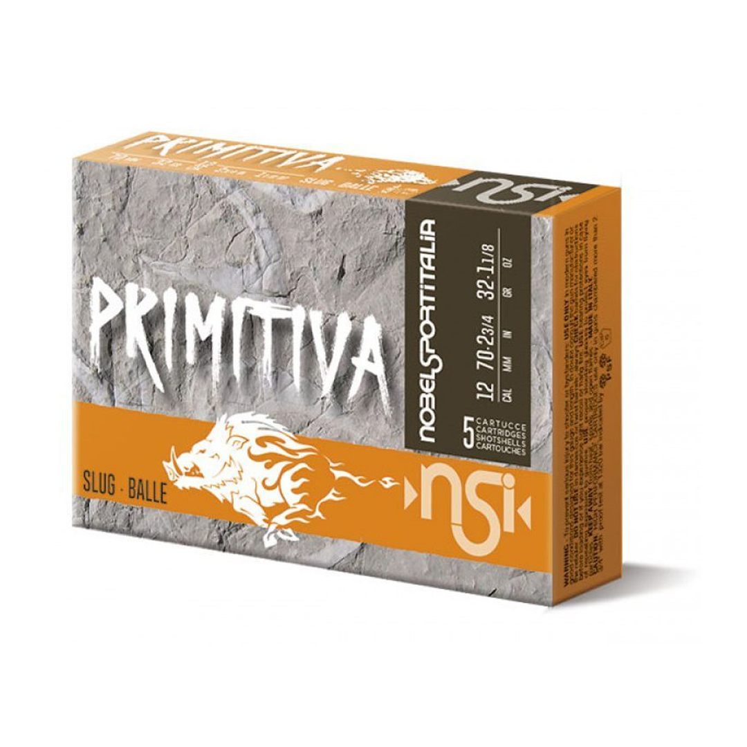 NSI Primitiva Shot Shell Ammo - 12G - 32gm - 1542fps - Slug - 5 Rounds