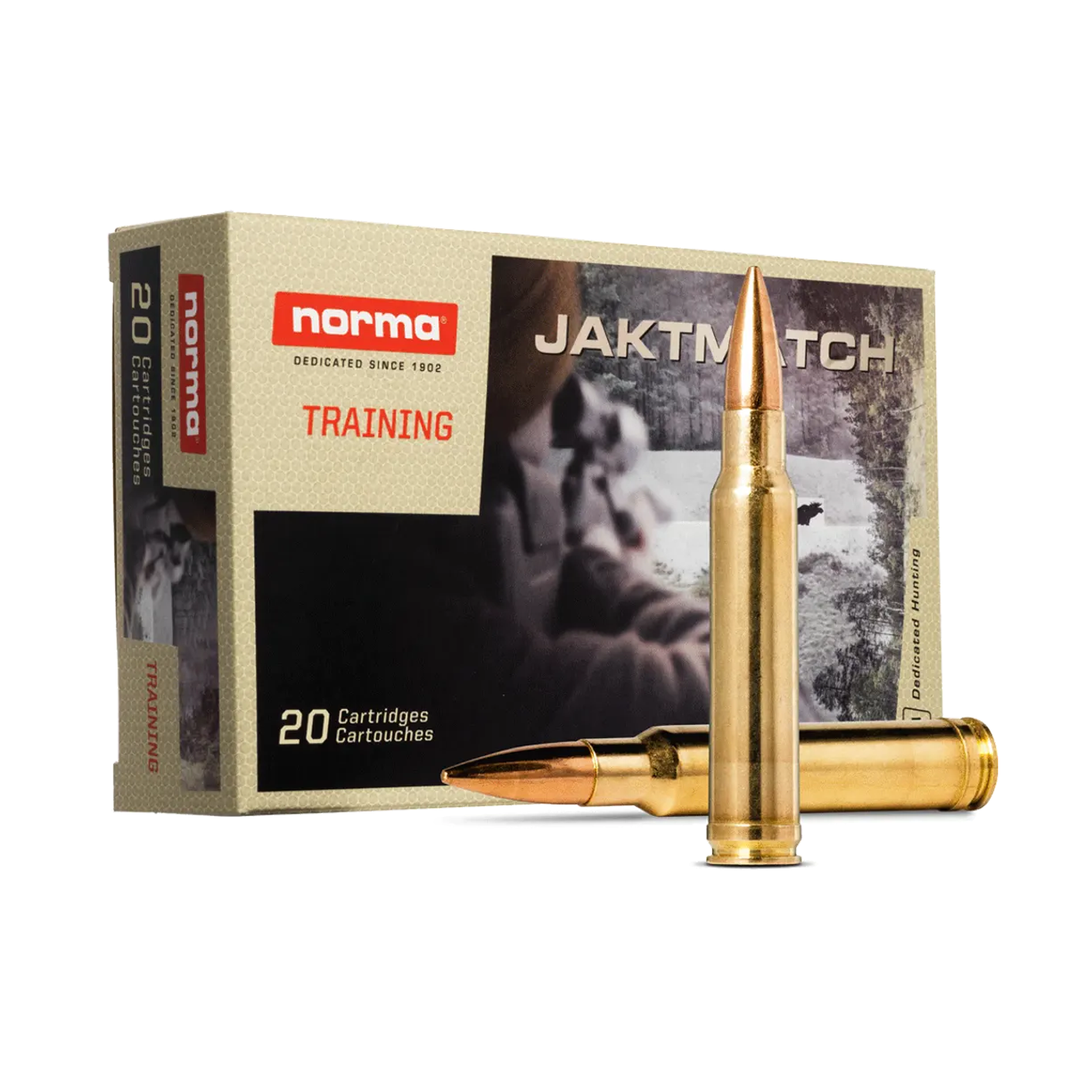 Norma Jaktmatch 338 Win Mag 225gr FMJ Centrefire Ammo - 20 Rounds