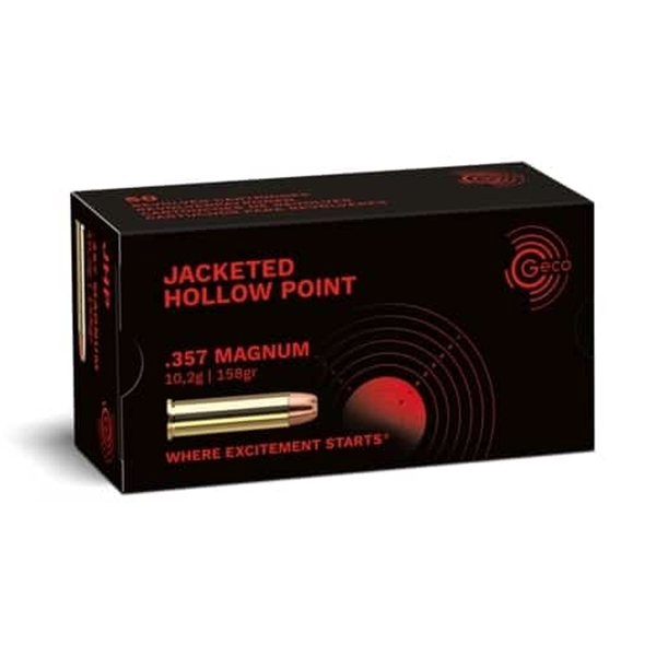 Norma Range and Training 357 Mag 158gr JHP Centrefire Ammo - 50 Rounds