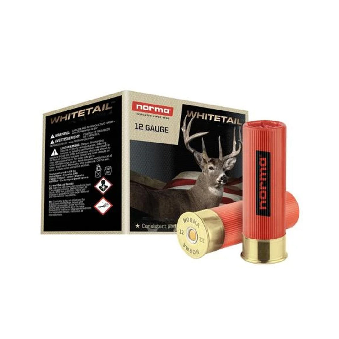 Norma Whitetail 12G 36gm AAA Shot Shell Ammo - 25 Rounds