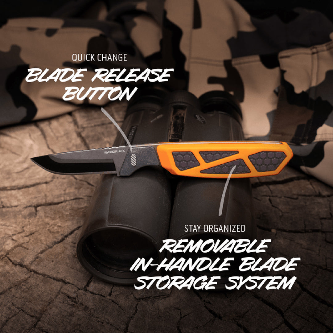 Outdoor Edge Razor 2.5inch APX Replaceable Blade Knife 2.5in / Grey