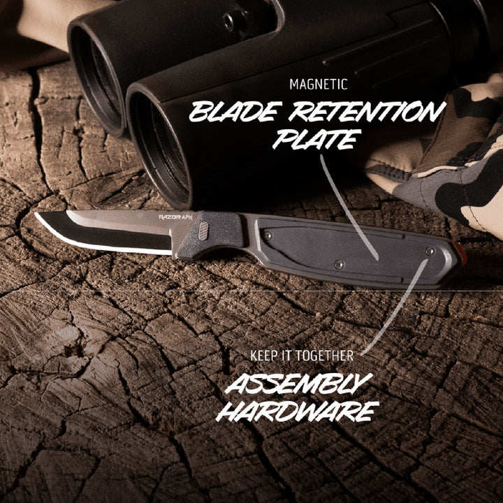 Outdoor Edge Razor 2.5inch APX Replaceable Blade Knife 2.5in / Grey