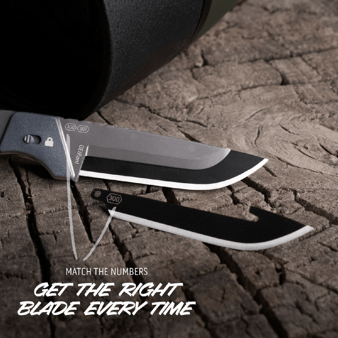 Outdoor Edge Razor 3inch APX Replaceable Blade Knife 3in / Grey
