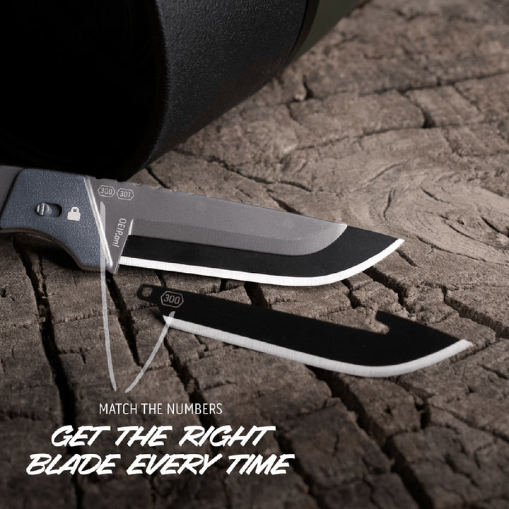 Outdoor Edge Razor 3inch APX Replaceable Blade Knife 3in / Grey