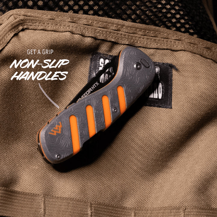 Outdoor Edge Razor 3in HTX Topo Folder Knife 3in / Grey