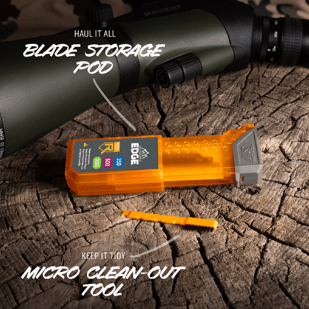 Outdoor Edge Razor 3.5in HTX Topo Folding Blade Knife 3.5in / Grey