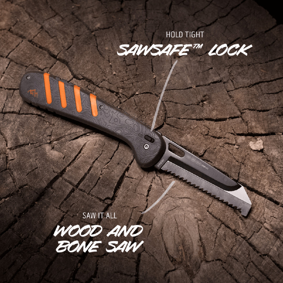 Outdoor Edge Razor 5in HTX Topo Folding Blade Knife Grey