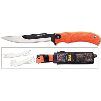 Outdoor Edge Razormax Orange Replaceable Blade Knife + 6 Spare blades