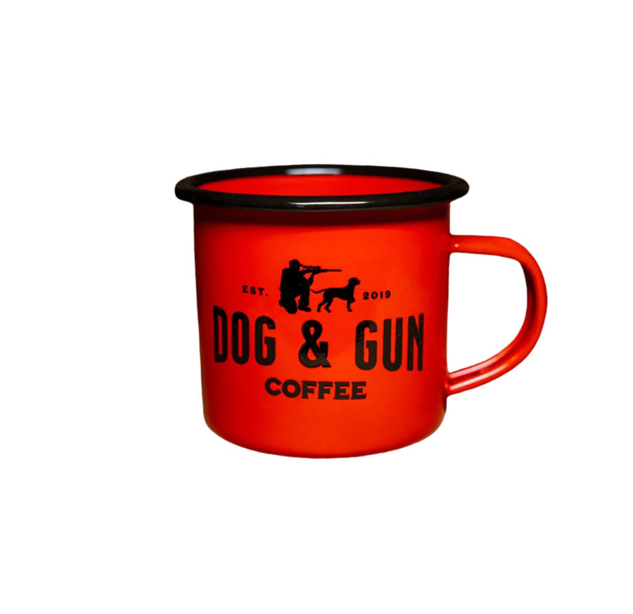 Dog & Gun 300ml Enamel Mug