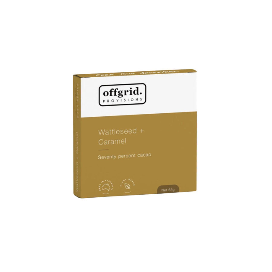 Offgrid Provisions Dark Chocolate 70% - Wattleseed Praline Crunch