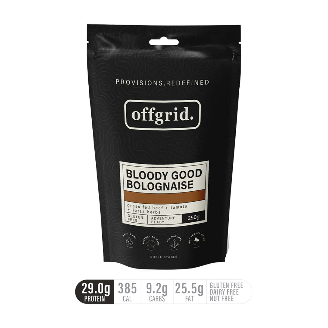 Offgrid Provisions Bloody Good Bolognaise - Heat & Eat Meal