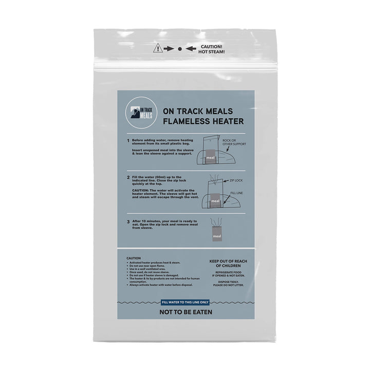 On Track Meals Flameless Heater Bags - 5 Pack