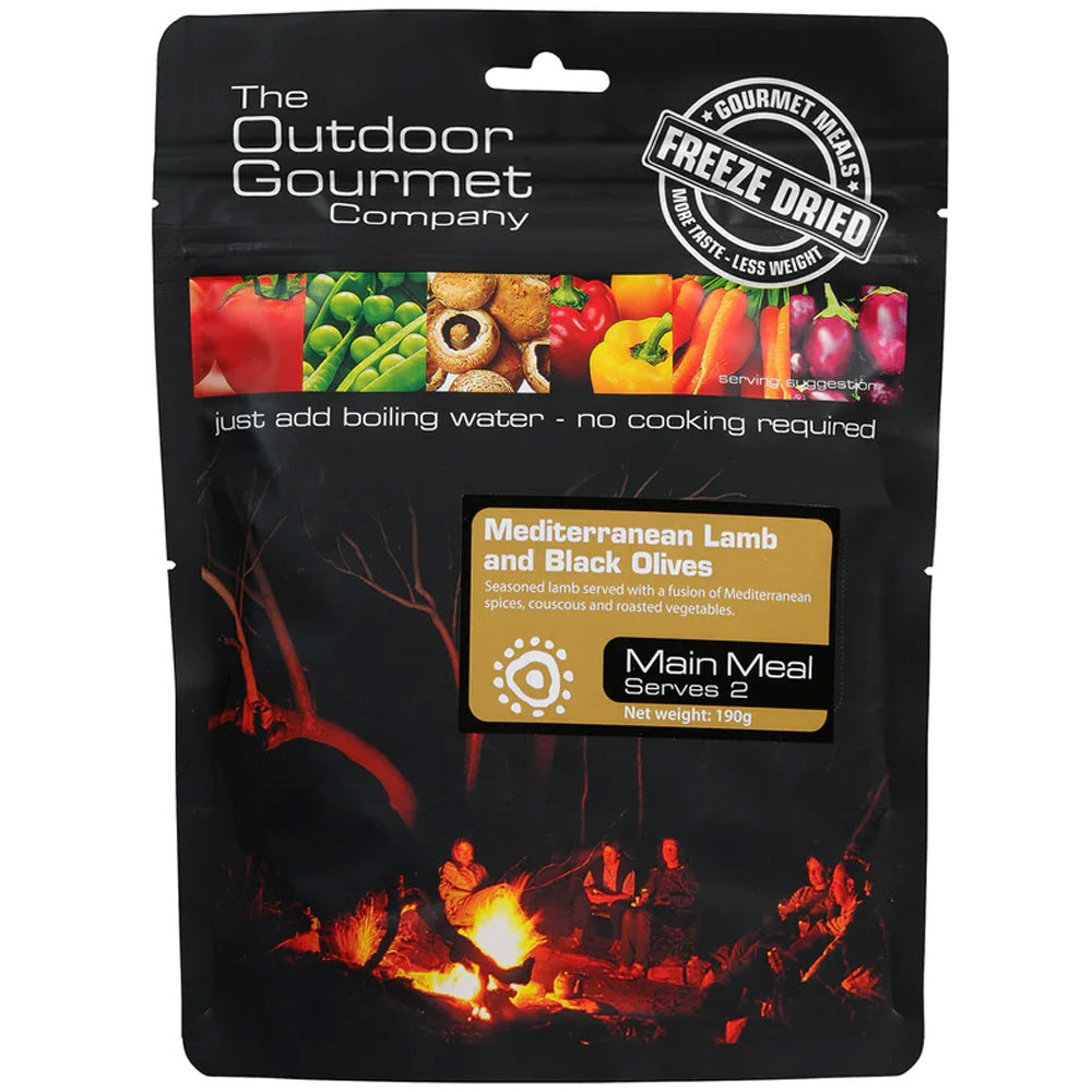 Outdoor Gourmet Mediterranean Lamb With Black Olives