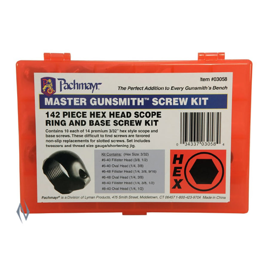 PACHMAYR 142pc Gunsmith HEX Head Screw Kit