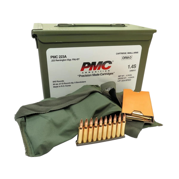 PMC Bronze Line 55 Grain .223 REM SP Centrefire Ammo - 800 Rounds w Ammo Can