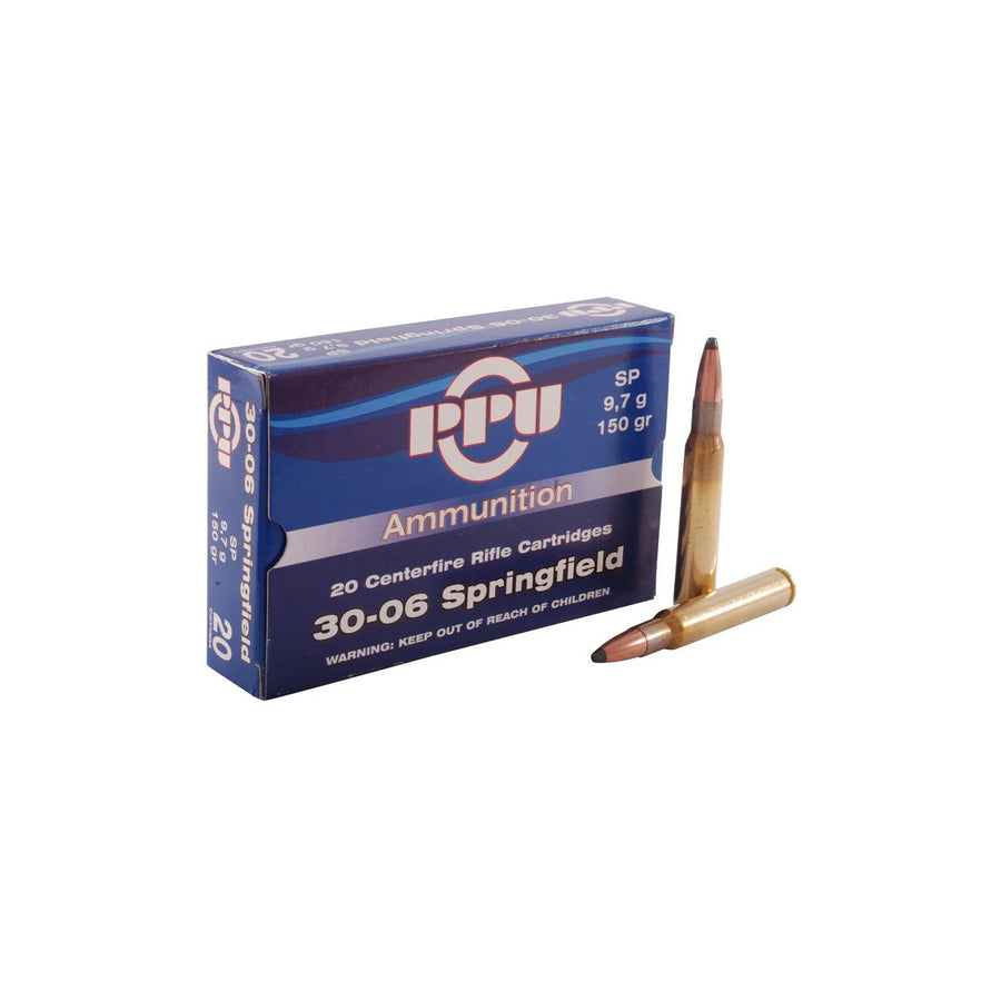 PPU 30-06 Springfield 150gr Soft P oint Centrefire Ammo - 20 Rounds
