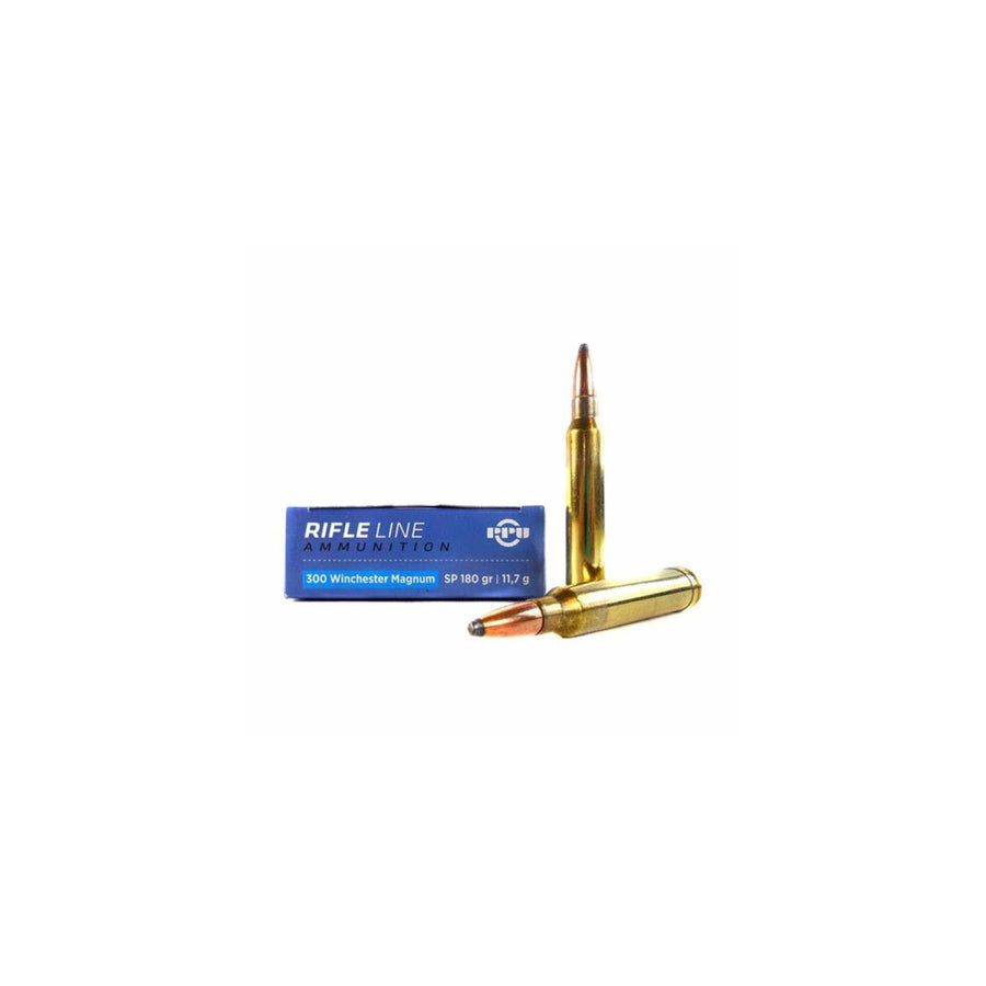PPU 300 Win Mag 180gr Soft Point Centrefire Ammo - 20 Rounds