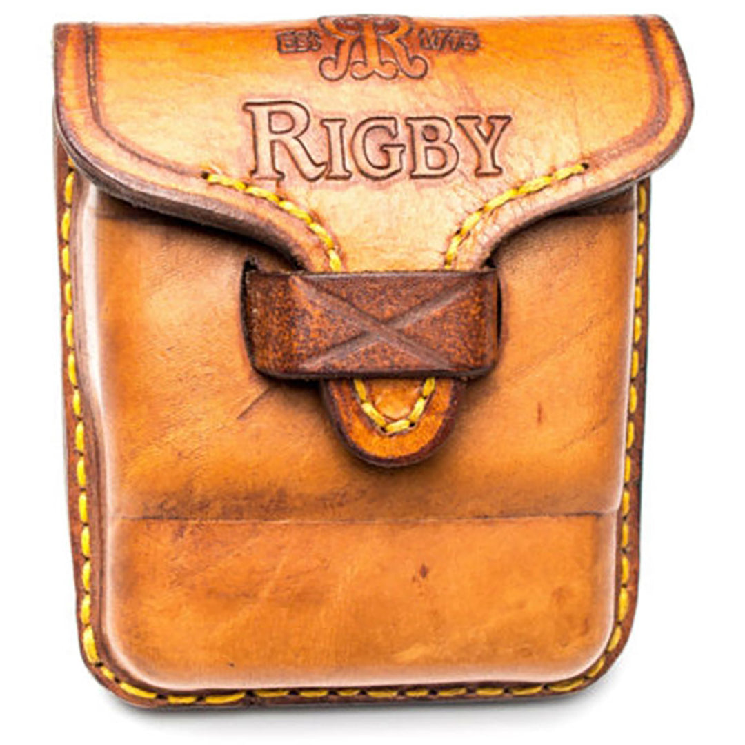 Rigby Closed 5 Round Leather Bullet Pouch - Euro