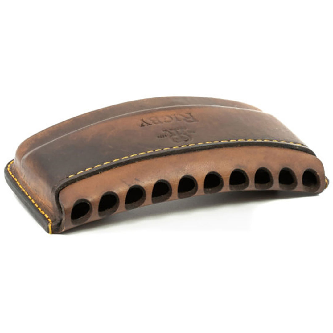 Rigby Open 10 Round Leather Bullet Pouch - Euro