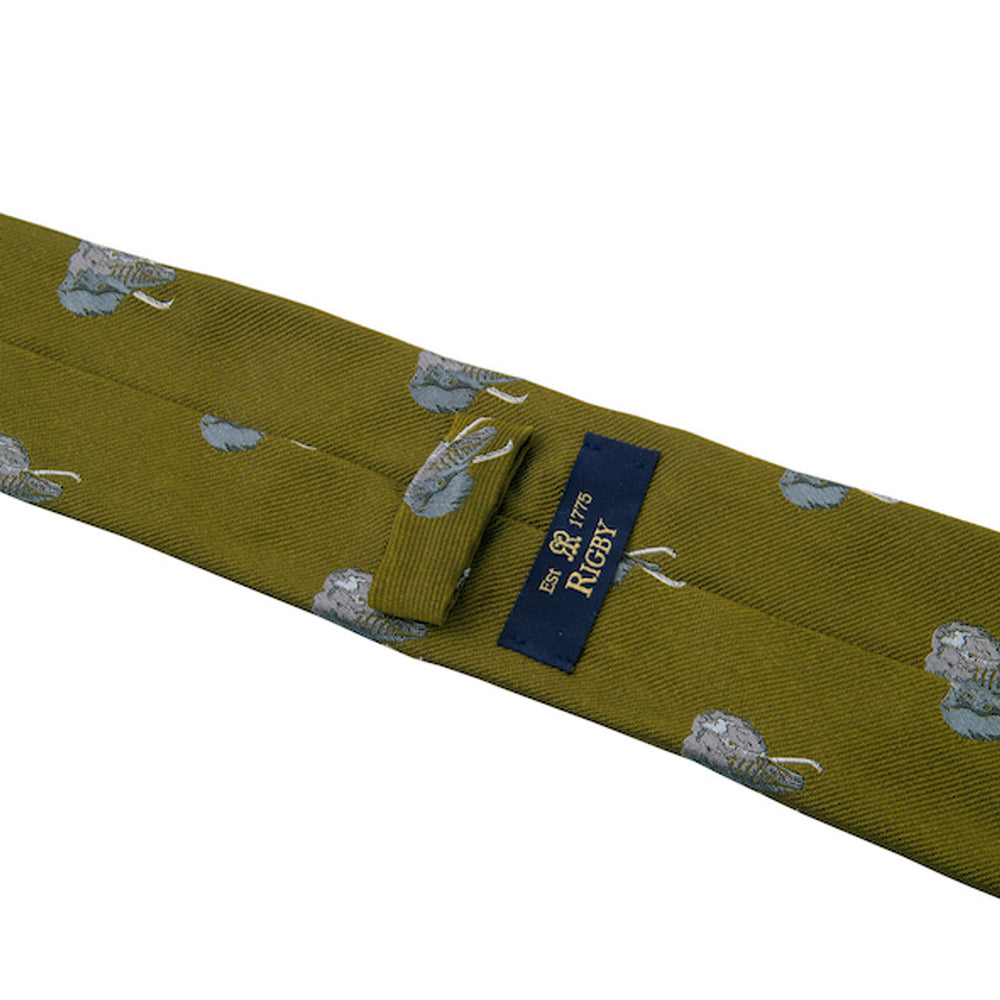 Rigby Tusker Elephant Tie Green