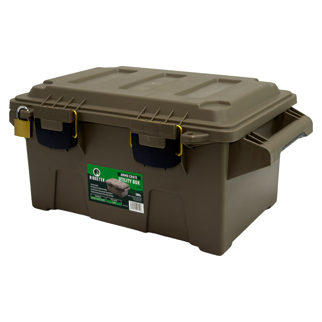 Ridgetek Utility Box Medium with Padlock Flat Dark Earth