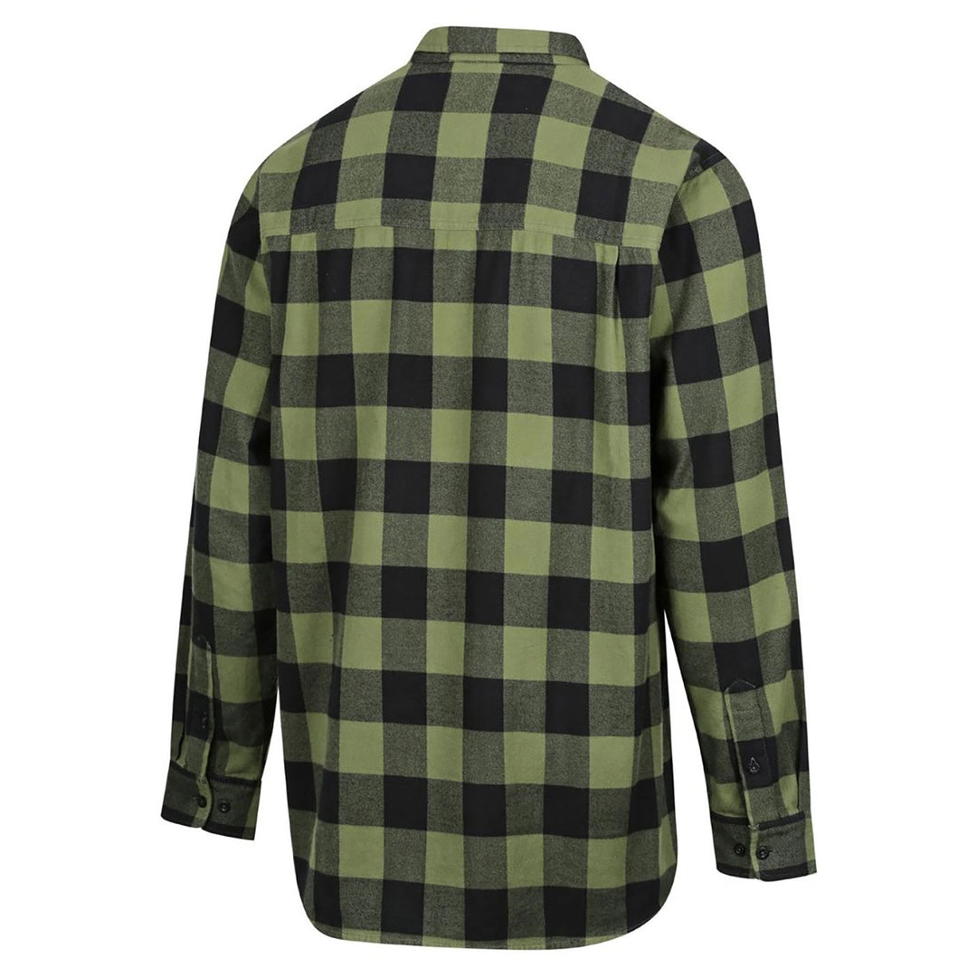 Ridgeline Mens Organic Check Shirt - Green