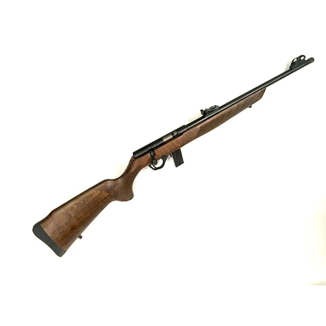 Rossi 8122M Std BL 22WMR 5rds 18in Thrd 1/2x20 Wood Stock w/ Chequering Bolt Action Rimfire Rifle Calibre - .22 WMR / Wood