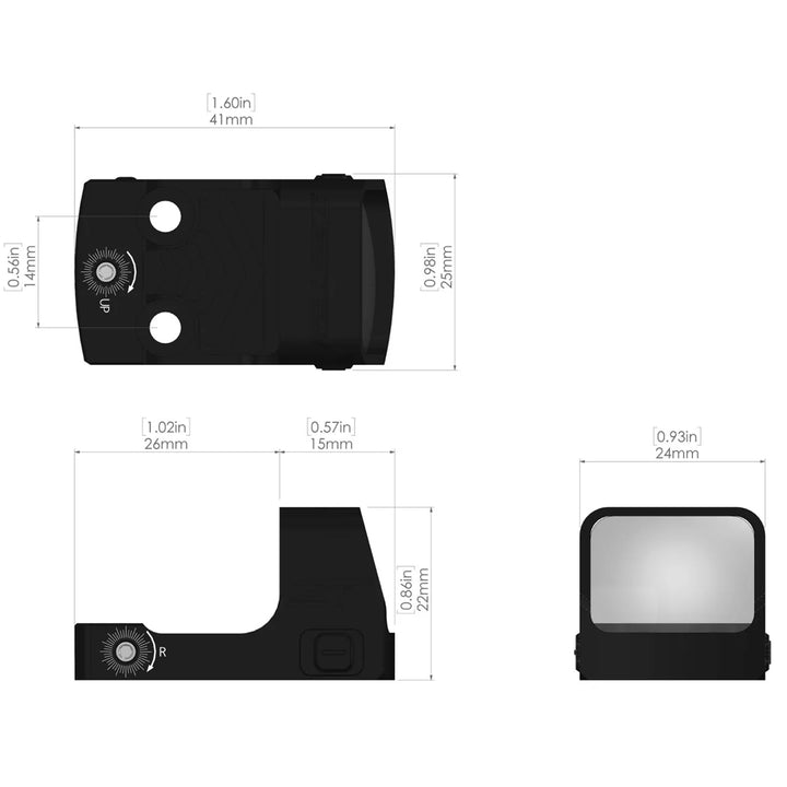 ZeroTech Thrive HD Micro Reflex 3 MOA Green Dot Sight