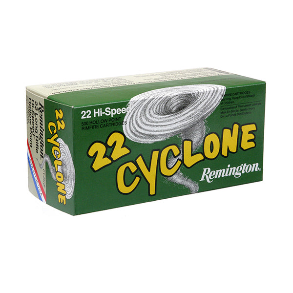 Remington 22LR 36GR HV HP CYCLONE 1280FPS -  50 Rounds