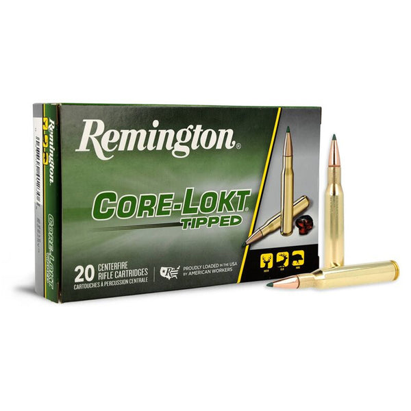 Remington Core-Lokt Tipped 308 WIN 180gr 2640FPS Polymer Tipped Centrefire Ammo - 20 Rounds