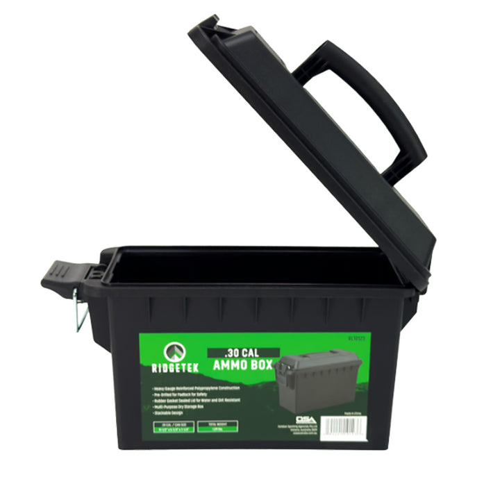 Ridgetek .30 Cal Ammo Box with Padlock