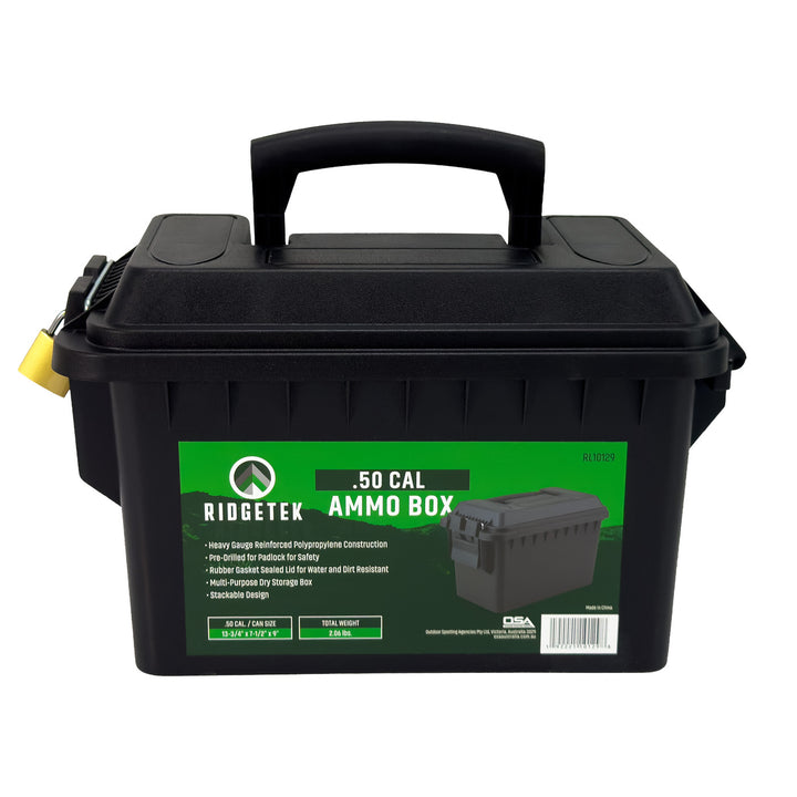 Ridgetek .50 Cal Ammo Box wih Padlock