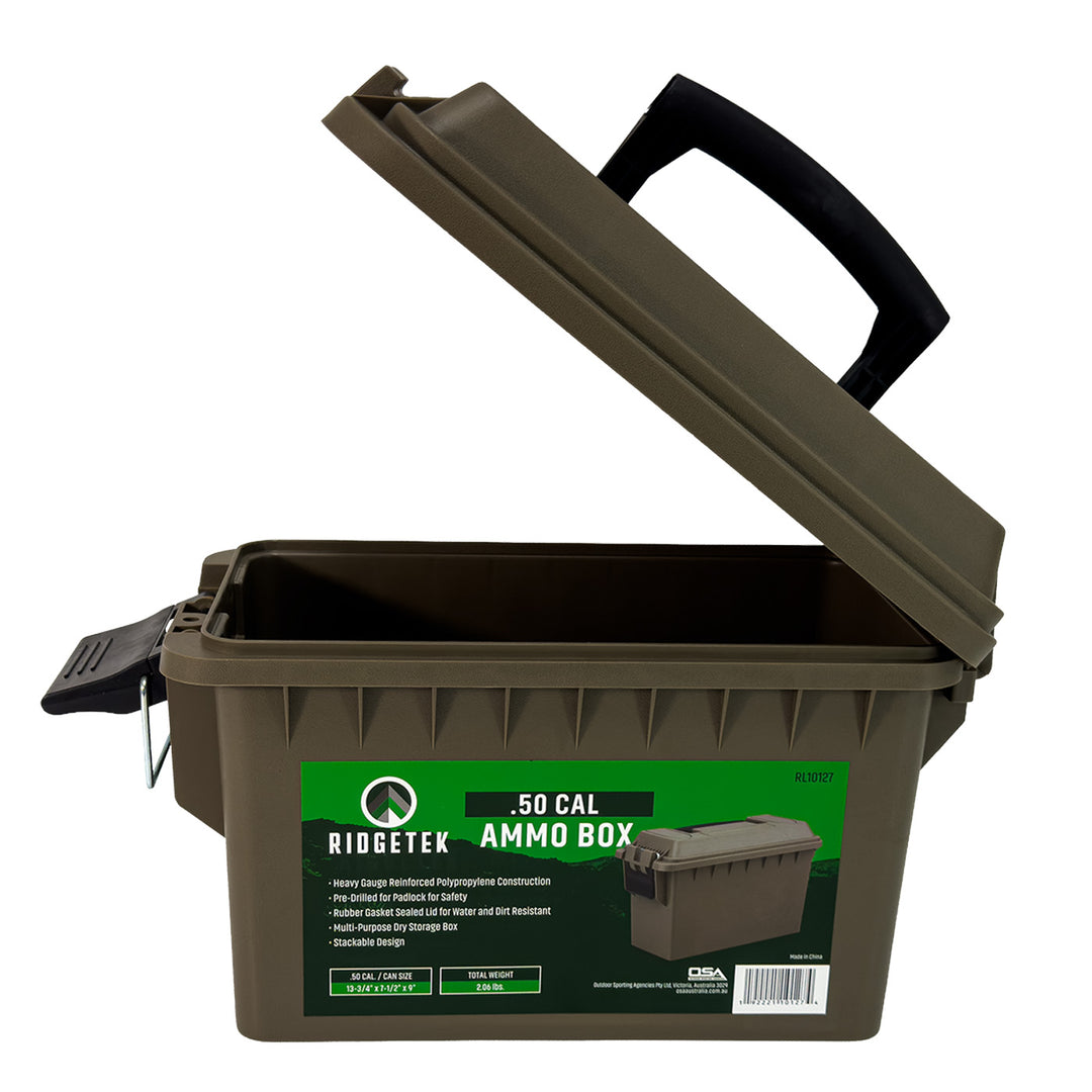 Ridgetek .50 Cal Ammo Box wih Padlock
