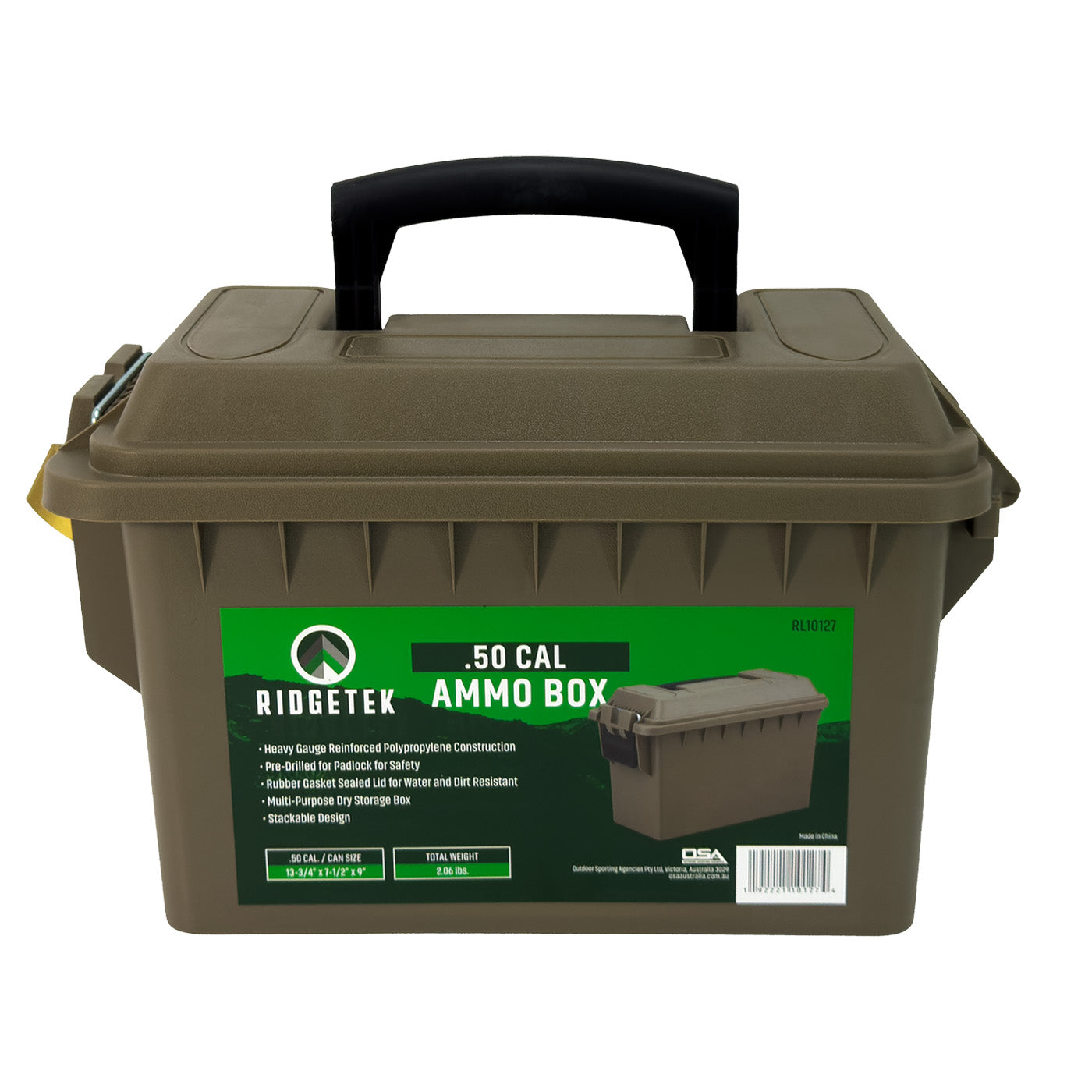 Ridgetek .50 Cal Ammo Box wih Padlock – Venture Hunting
