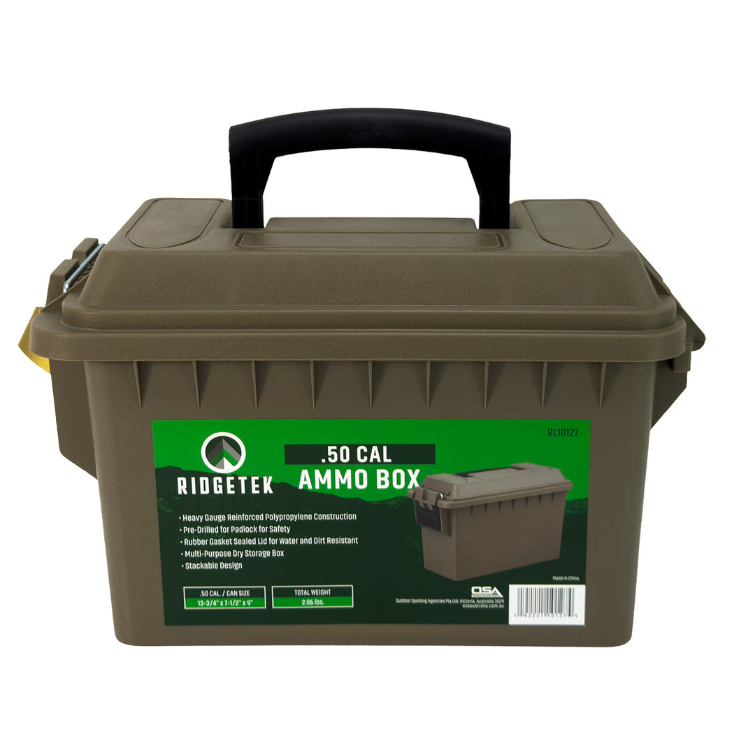 Ridgetek .50 Cal Ammo Box wih Padlock